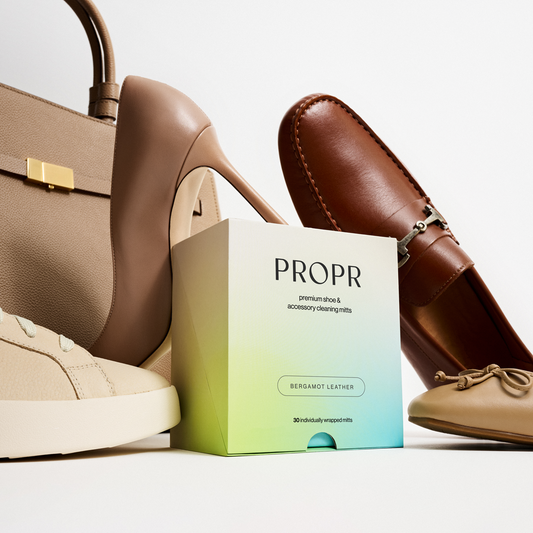 propr leather cleaning wipes for luxury shoes and handbags